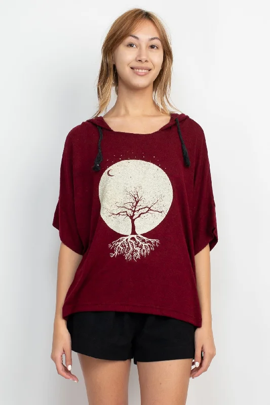 Lowest Price Lunar Tree of Life Oversize Soft Sweater