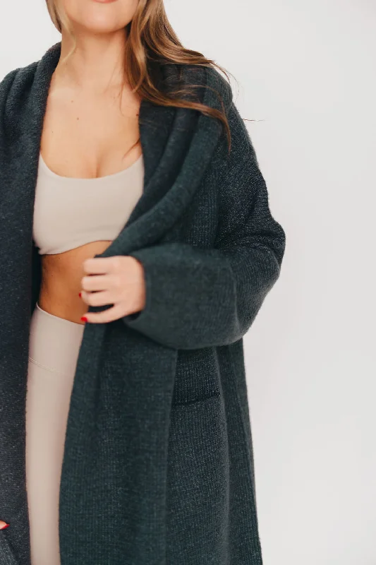 Price Drop Alert Noah Oversized Two Pocket Coatigan in Pine *LUXURY ITEM*