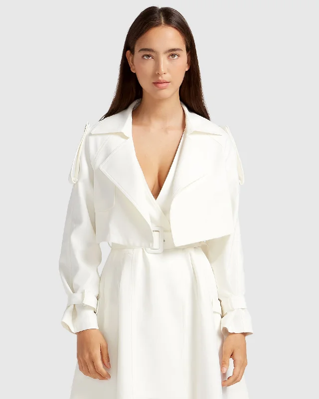 Crazy Deals Manhattan Cropped Trench