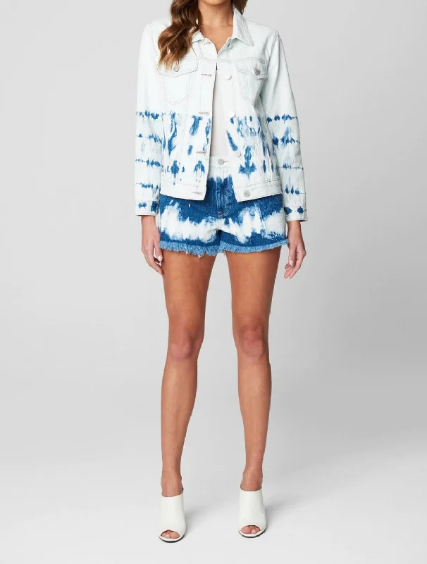 Deal Zone Manic Monday Tie Dye Denim Jacket