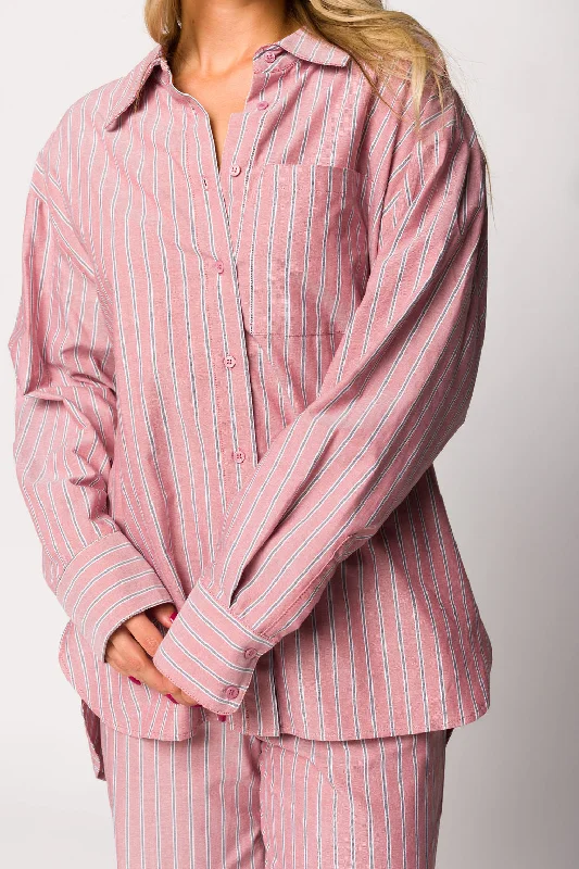 Mega Deal Ex-Boyfriend Shirt in Nantucket Stripe - Nursing Friendly