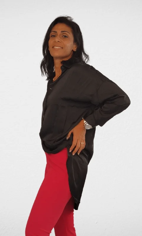 Today’s Special Shirt Satin - Women - Black