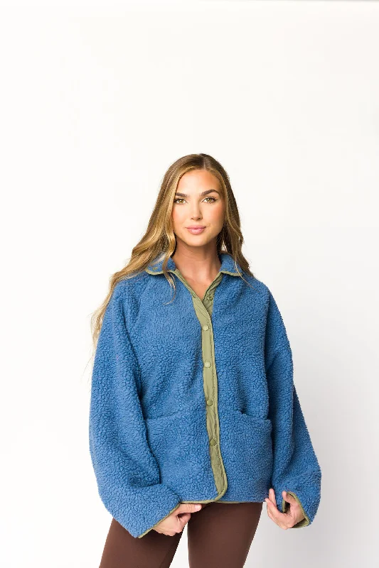 Big Discounts Skylar Reversible Jacket in Sea Blue