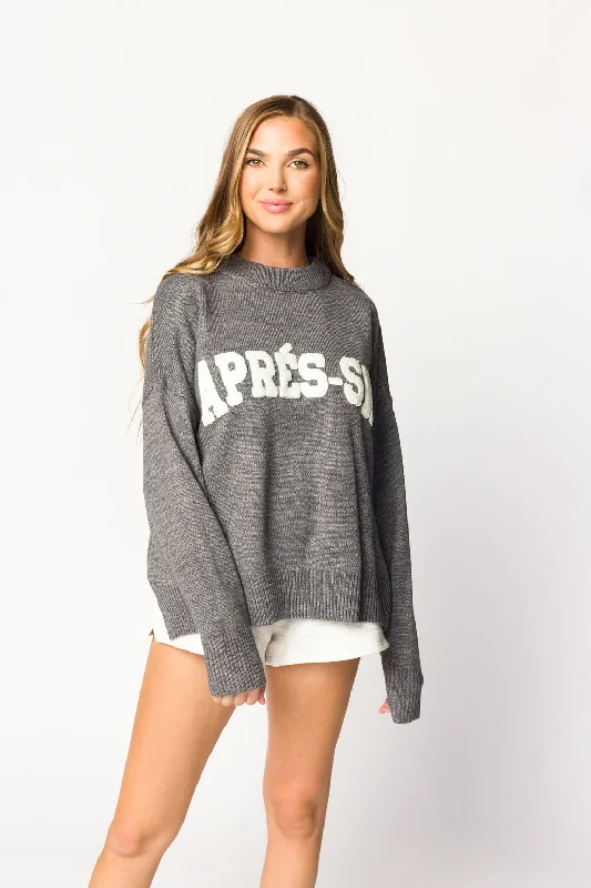 Discount Extravaganza Apres-Ski Sweater in Grey