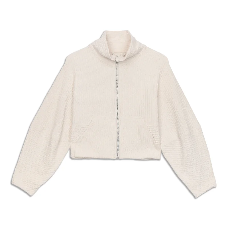 Low Prices Textured Cropped Jacket