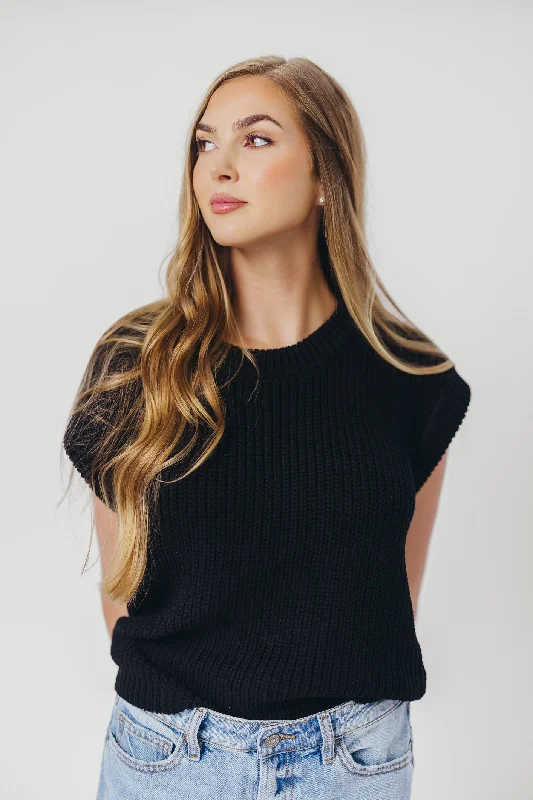 Savings Galore Tiffany Sweater Top in Black