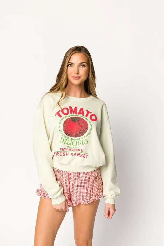 Super Sale Tomato Graphic Sweatshirt