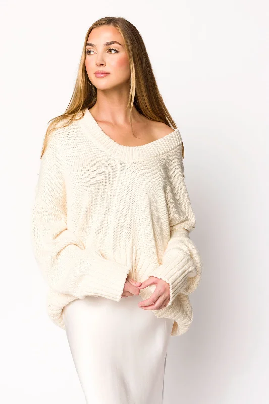 Loyalty Reward Twilight Sweater in Ecru