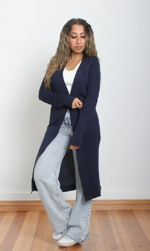 Exclusive Online Offer Women Knitted Cardigan (Dark Blue)