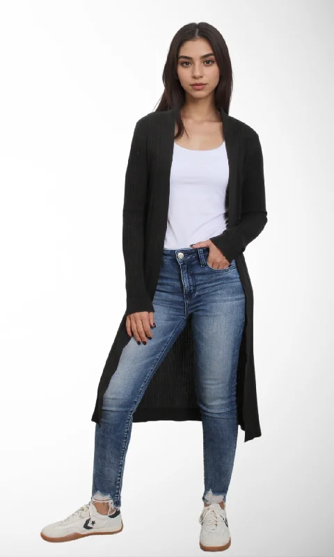 Holiday Sale Women Knitted Cardigan (Dark Grey)