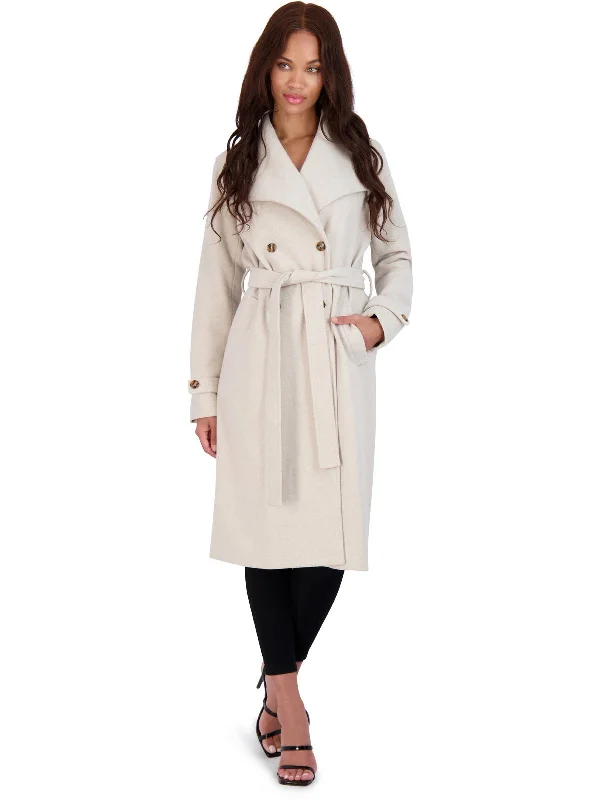 Unbeatable Prices Womens Faux Wool Belted Wrap Coat