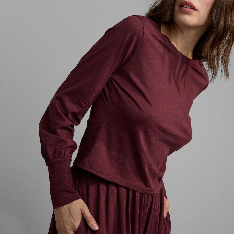 Price Rollback Organic Pima Crew Neck Long Sleeve