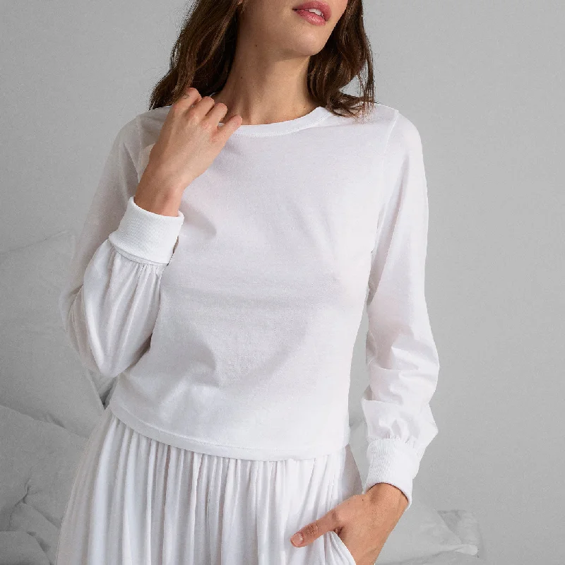 Reduced Prices Organic Pima Crew Neck Long Sleeve