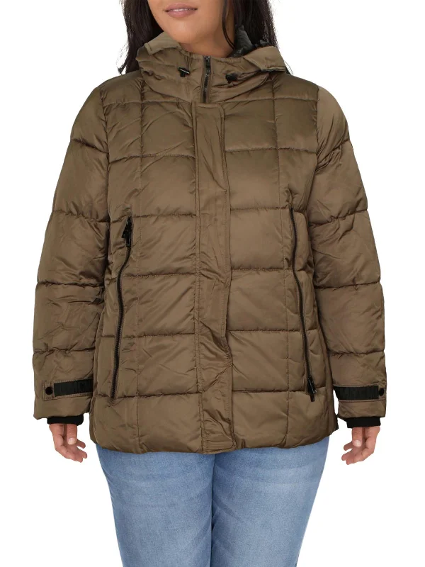 Can't Miss Womens Puffer Lightweight Quilted Coat