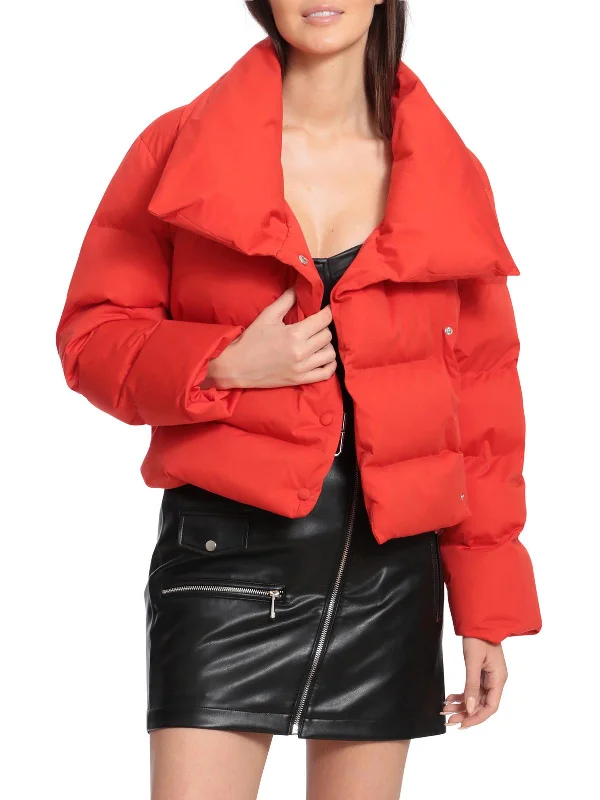 Act Now Womens Quilted Cold Weather Puffer Jacket