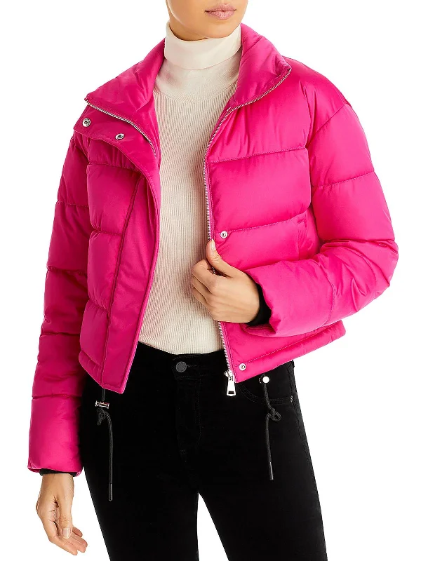 Last Chance Womens Quilted Crop Puffer Jacket