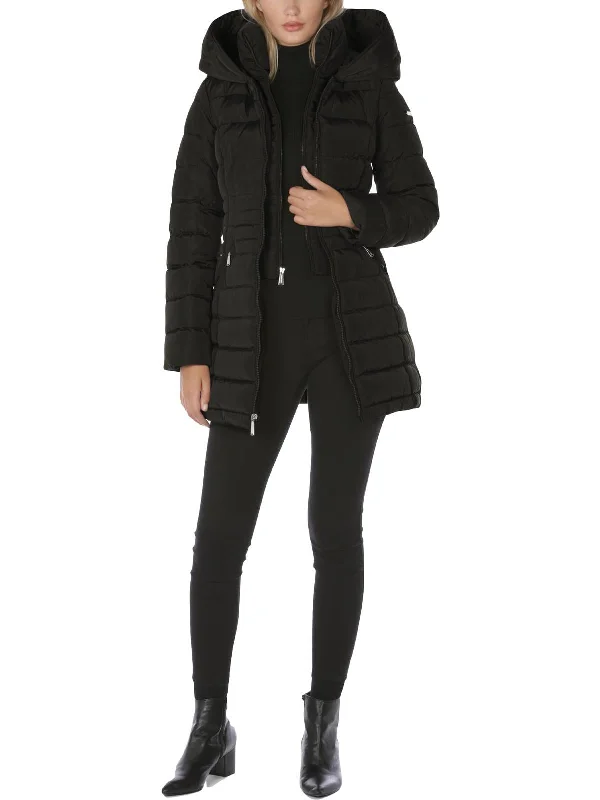 Final Clearance Womens Quilted Hooded Puffer Coat