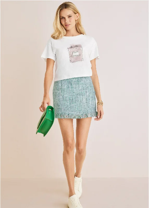 Price Rollback French Perfume Graphic Tee - Off White