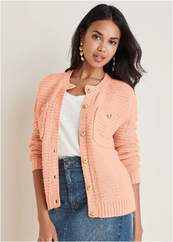 Buy More, Save More Button Detail Cardigan - Evening Sand