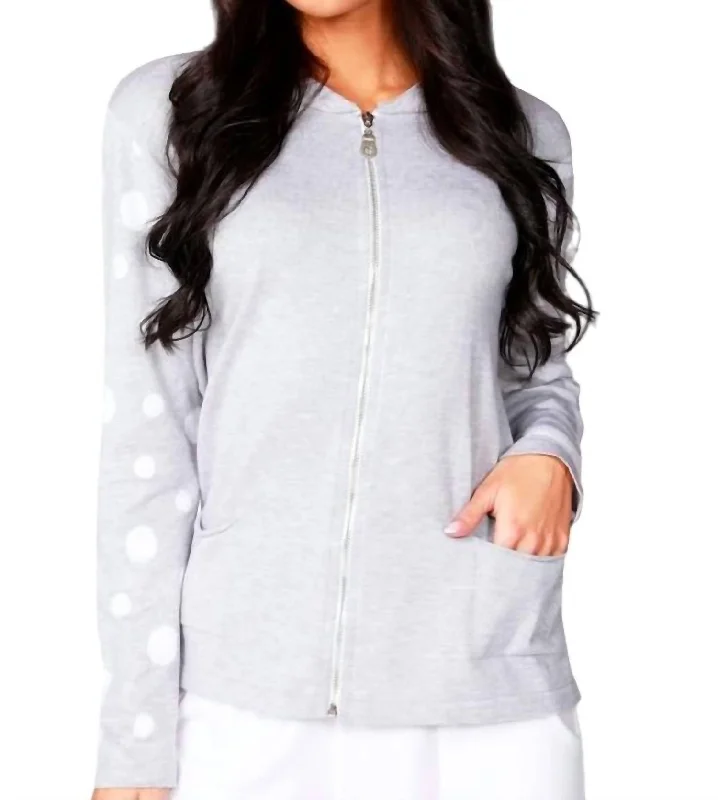 Anniversary Sale Zip Bomber Jacket In Silver