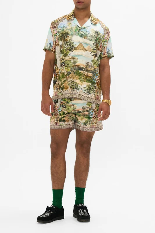 Weekend Special SHORT SLEEVE CAMP COLLARED SHIRT VIEWS OF THE VALLEY
