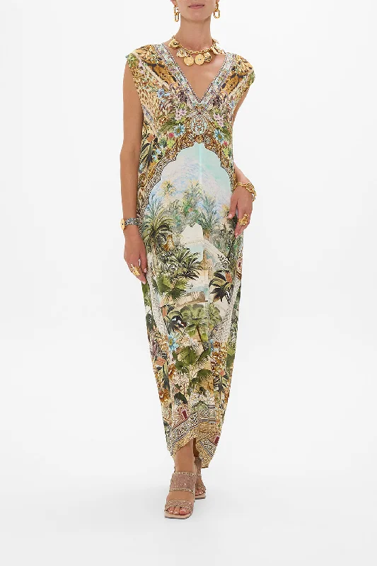 Anniversary Sale SLEEVELESS DRAPE BACK DRESS VIEWS OF THE VALLEY