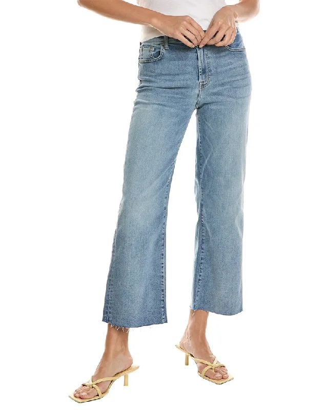 7 For All Mankind Cropped Alexa Polar Sky Wide Jean