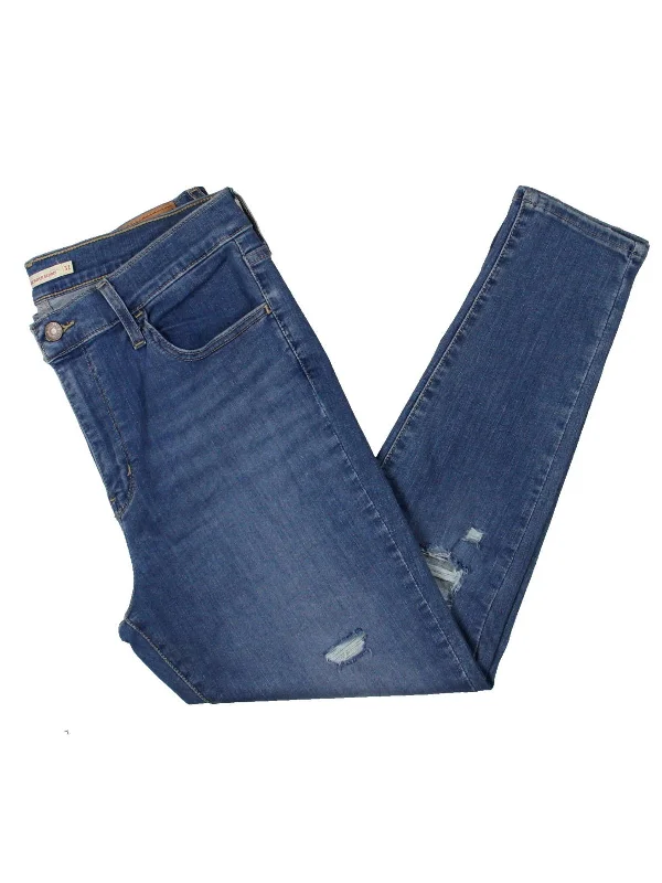 Today’s Deal 720 Womens Destroyed High Rise Skinny Crop Jeans