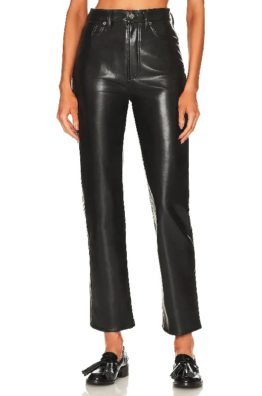 Limited Time Discount 90's Recycled Leather Fitted Pant In Detox
