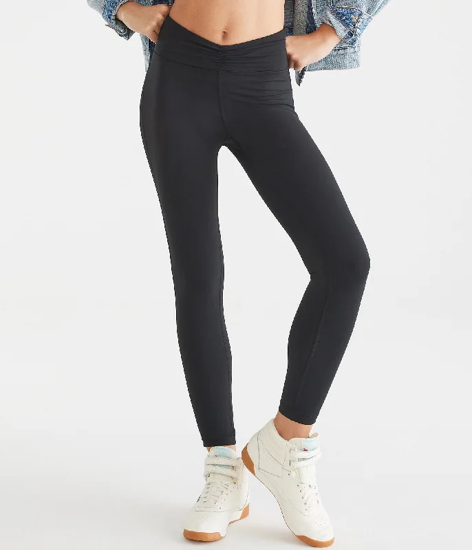 Flash Deals Aeropostale Air Softspun High-Rise Cinch Waist Leggings