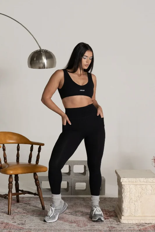 Price Blitz Alpine Pocket Leggings - Black