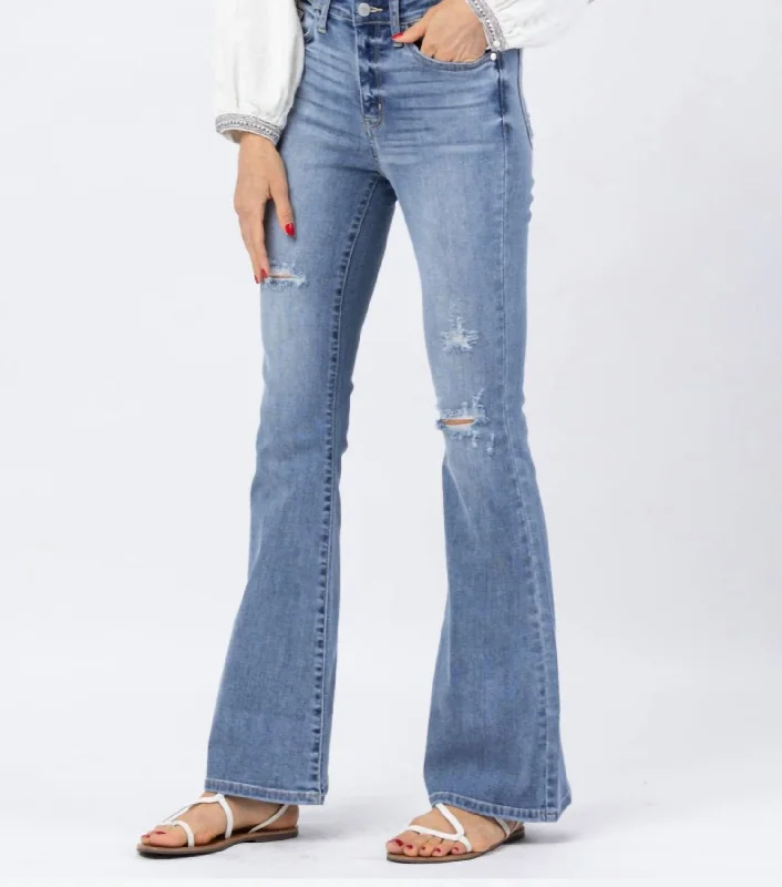 Blowout Deals Anaheim Fit & Flare Denim Jean In Blue