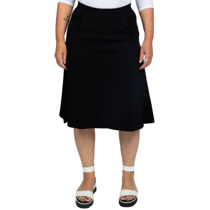 Year-End Sale Black A-Line Skirt