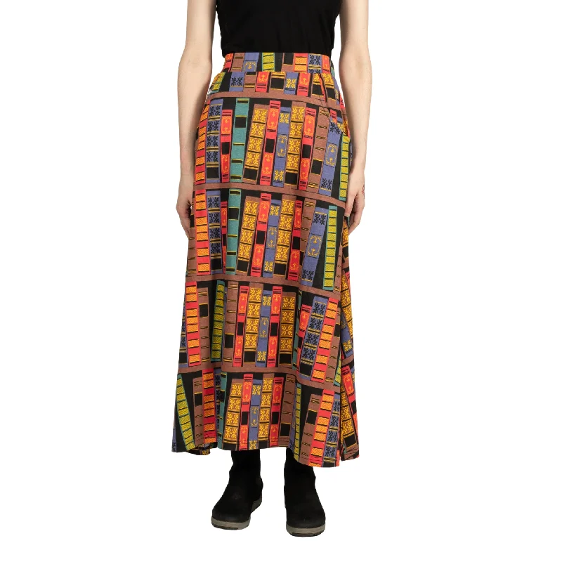 Unmissable Offer Book Spines Maxi Skirt