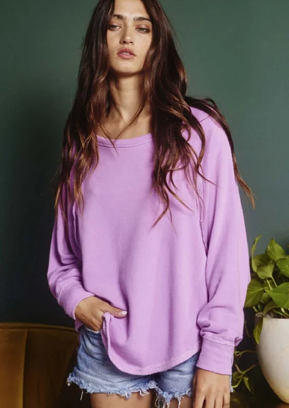 Slouchy French Terry Oversized Sweatshirt Made in USA