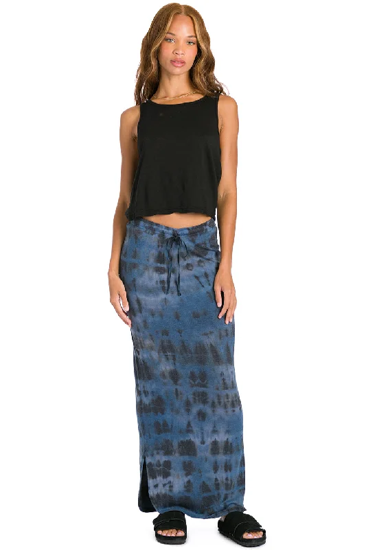 Butter Terry Shirttail Maxi Skirt