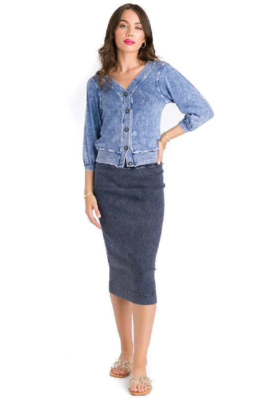 Calf Length Pencil Skirt