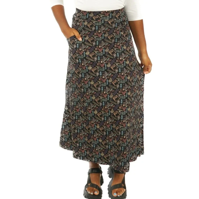 While Supplies Last Chalkboard STEAM Maxi Skirt [FINAL SALE]