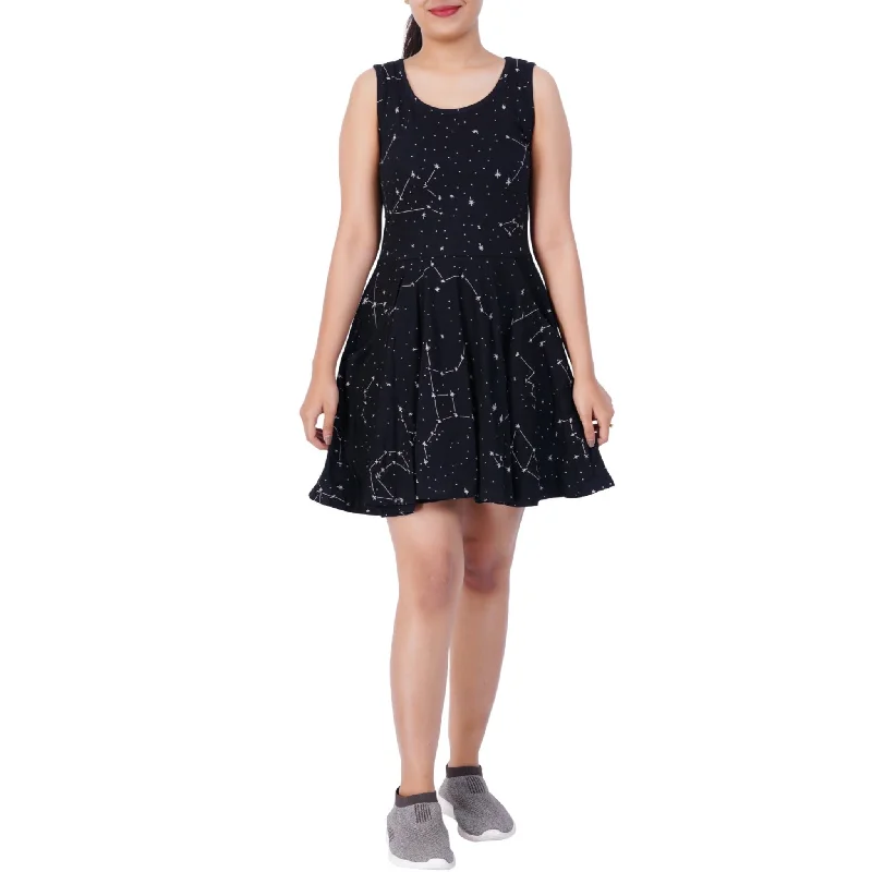 Mega Sale Constellations Glow-in-the-Dark Skater Dress