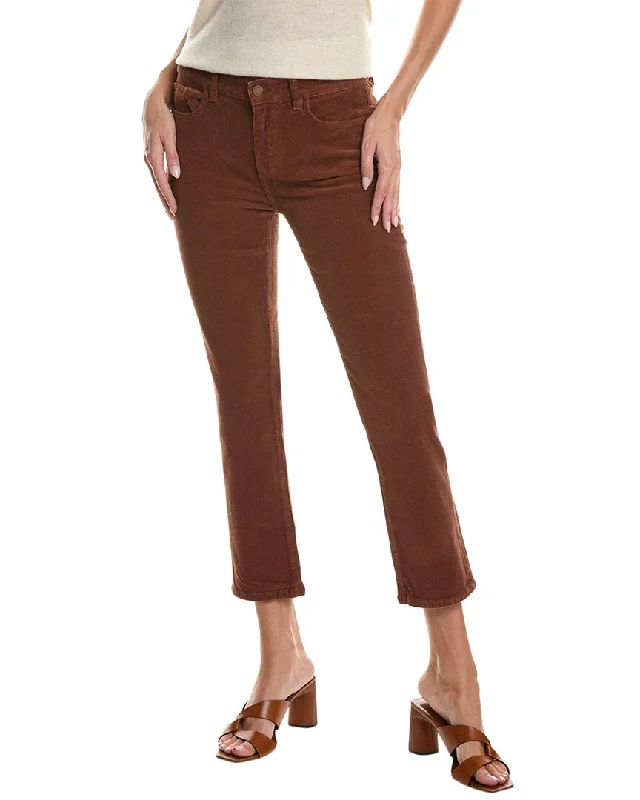 DL1961 Mara Straight Copper Mid-Rise Instasculpt Ankle Cut Jean