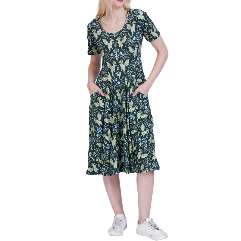 Special Price Dragons Damask Twirl Dress