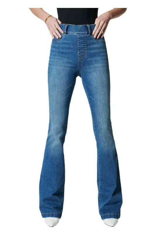 The Best Prices Flare Pull-On Jeans In Vintage Indigo