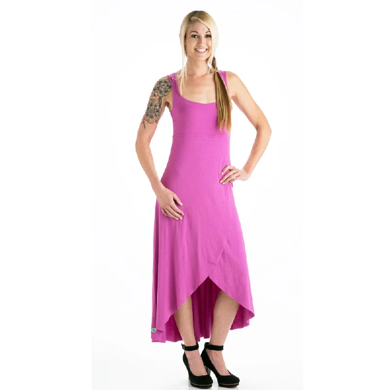 Savings Event Grace Asymmetrical Maxi Tank Dress - Orchid