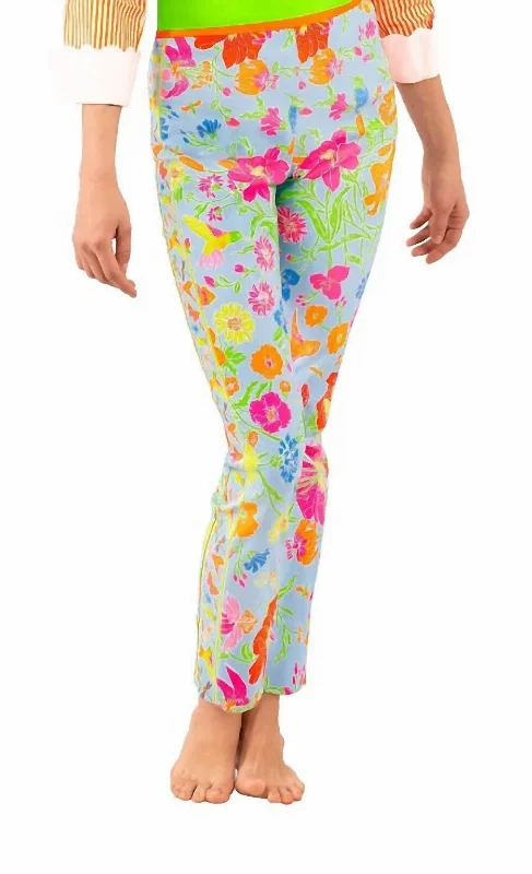Great Deals Gripeless Pull On Pants Birds & The Bees In Periwinkle