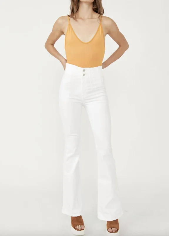 Price Reduction Jayde Flare Jeans In White