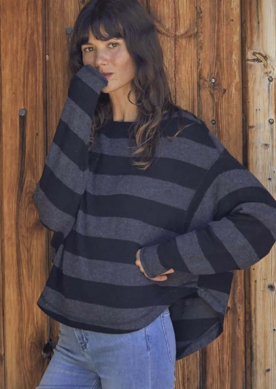 Elsa Striped Pullover Made in USA