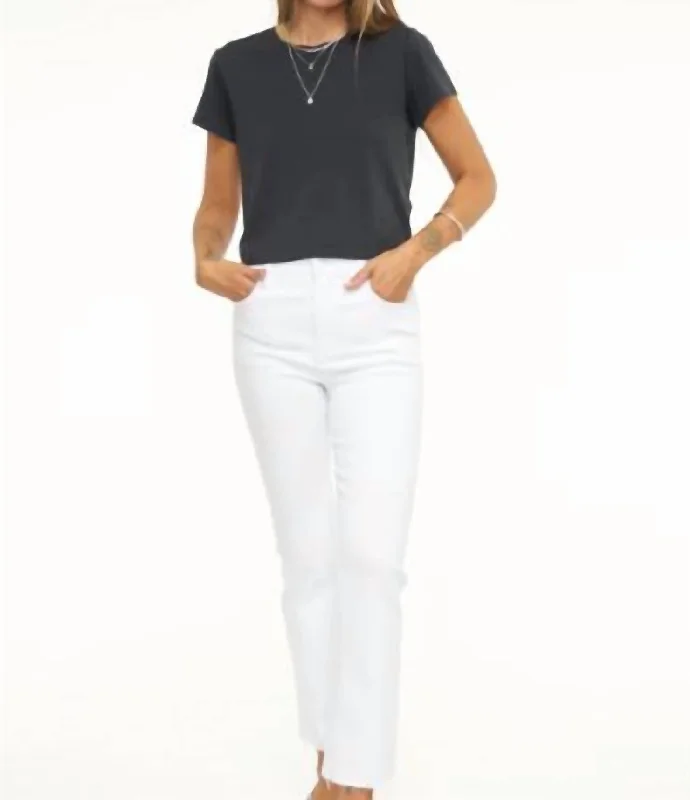 Lennon Cloud High Rise Pants In White