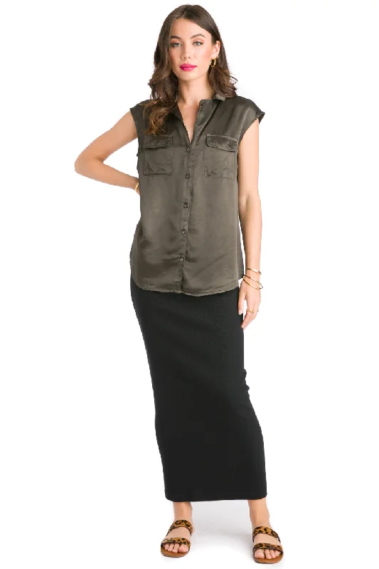 Daily Specials Long Ribbed Pencil Skirt