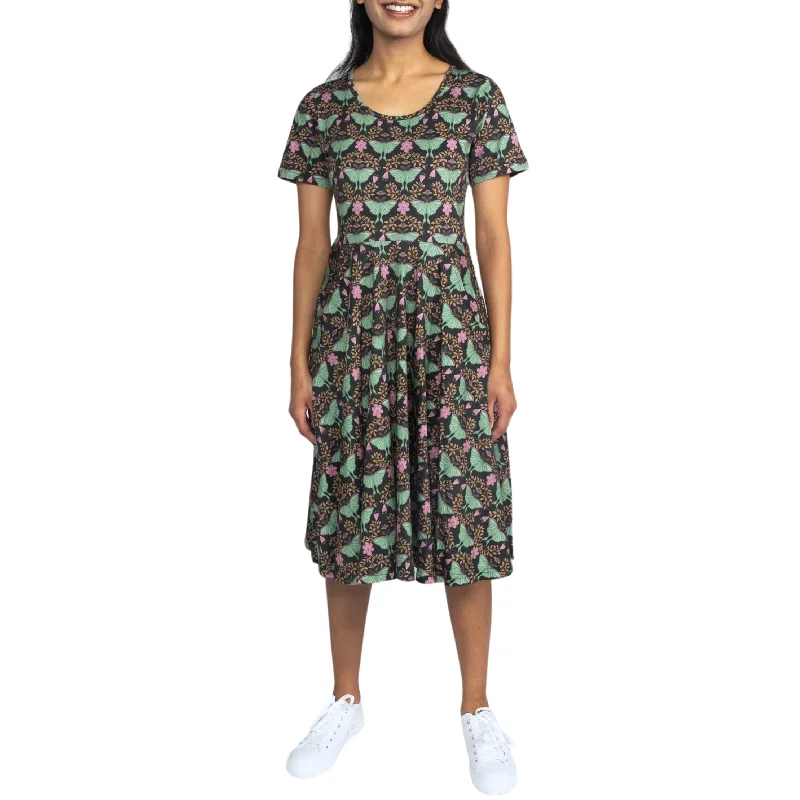 Price Reduction Luna Moth Twirl Dress