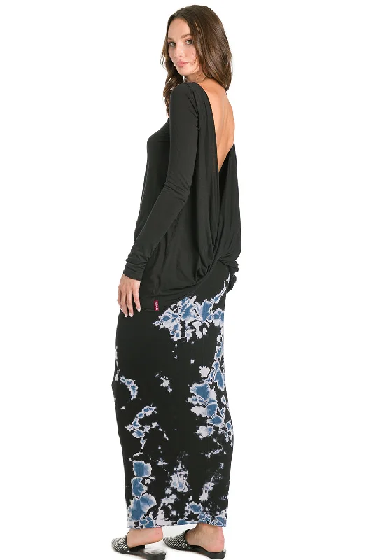 Great Bargains Luxe Drawstring Easy Fit Column Skirt